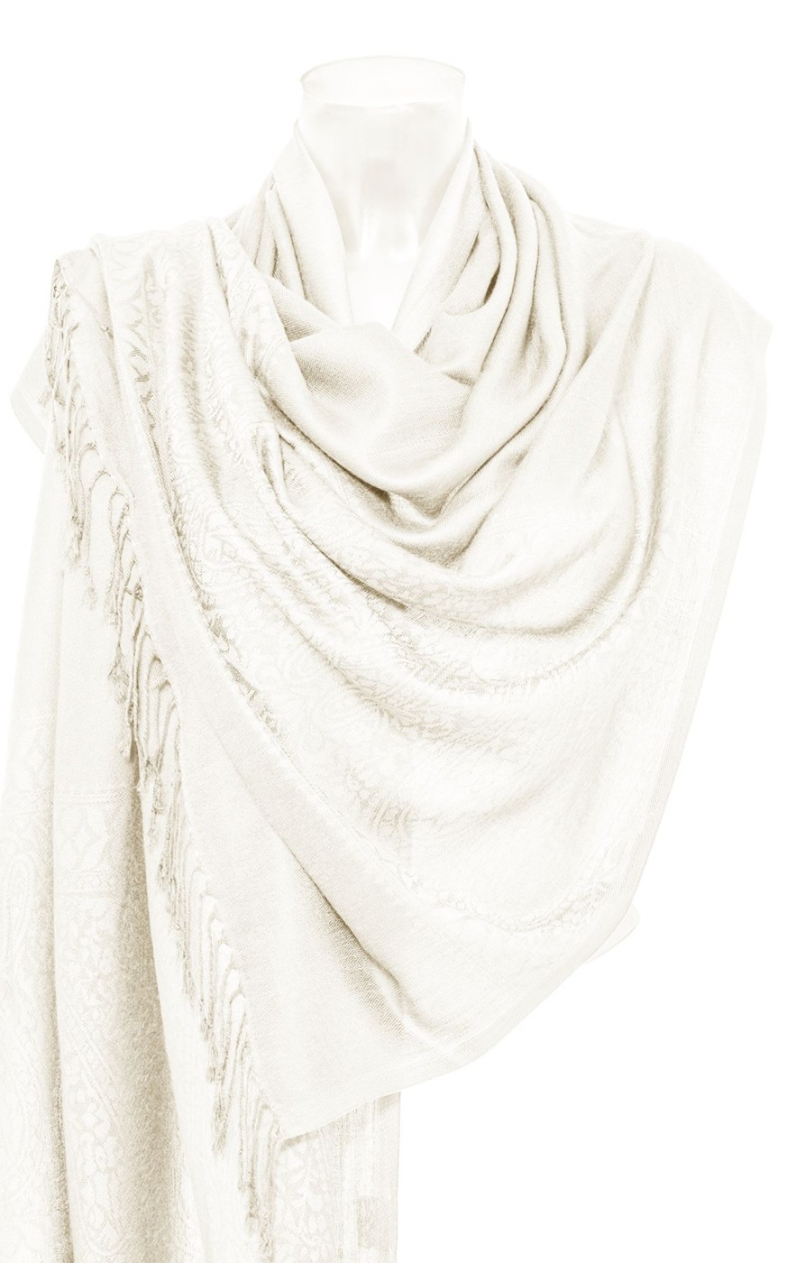 Damen Purset | Purset Pashmina Ha621-02 Offwhite