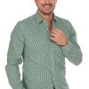 Herren Almsach | Almsach Hemd 722Lk-Co Tanne (Slim Fit)