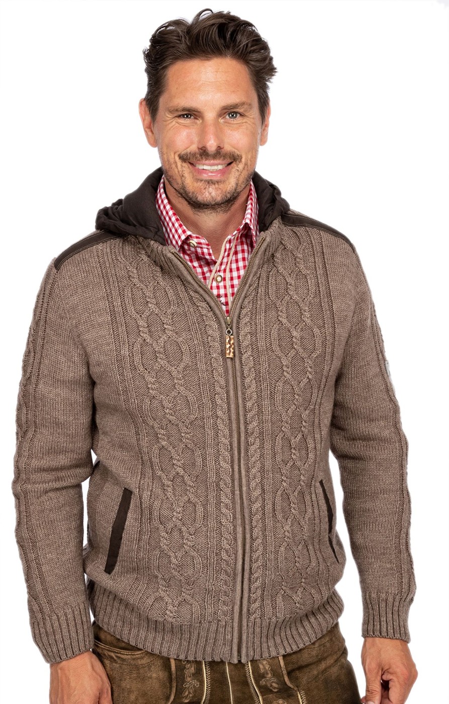 Herren Maddox | Maddox Strickjacke Waidsee Braun