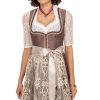 Damen Marjo | Marjo Mini Dirndl 2Tlg. 58Cm Henrike Rosenholz