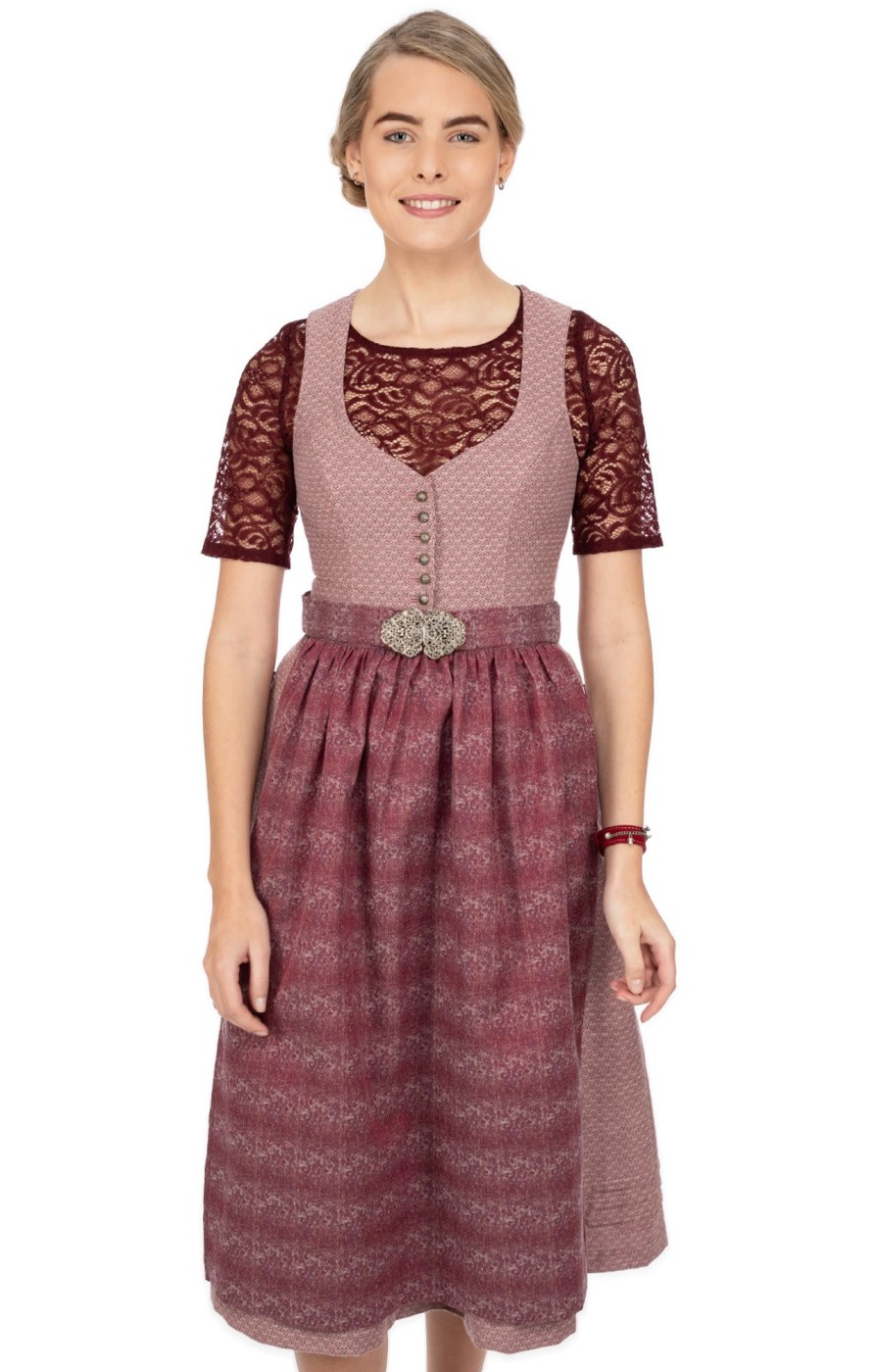 Damen Marjo | Marjo Midi Dirndl 2Tlg. 75Cm Sophie Berry