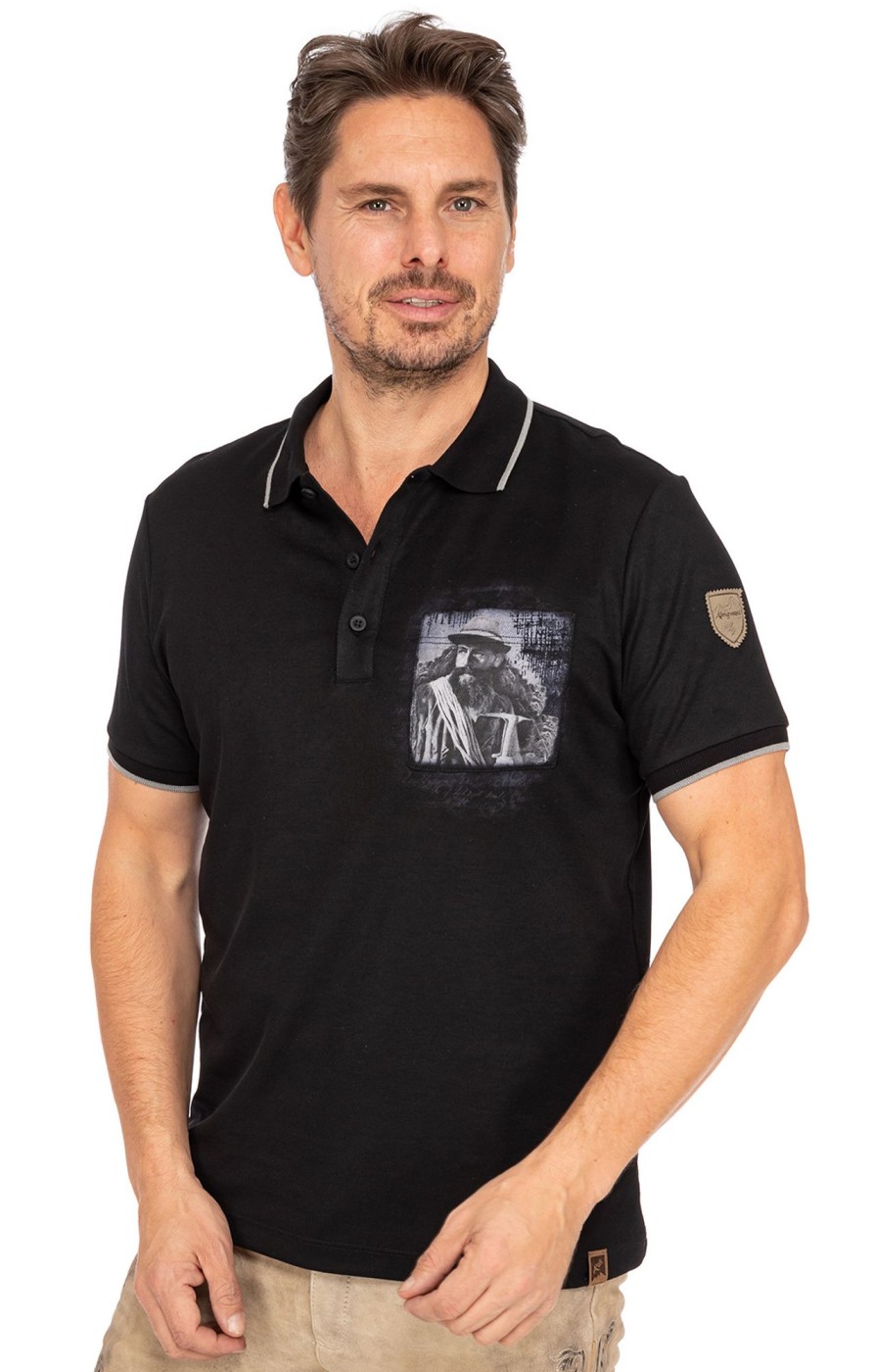 Herren Almgwand | Almgwand T-Shirt Putzentalalm Schwarz