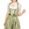 Damen Krüger Dirndl | Kruger Dirndl Midi Dirndl 2Tlg. 60Cm 111065-060-51 Hellgrun