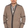 Herren Spieth & Wensky | Spieth & Wensky Strickjacke Wulf Nussmelange