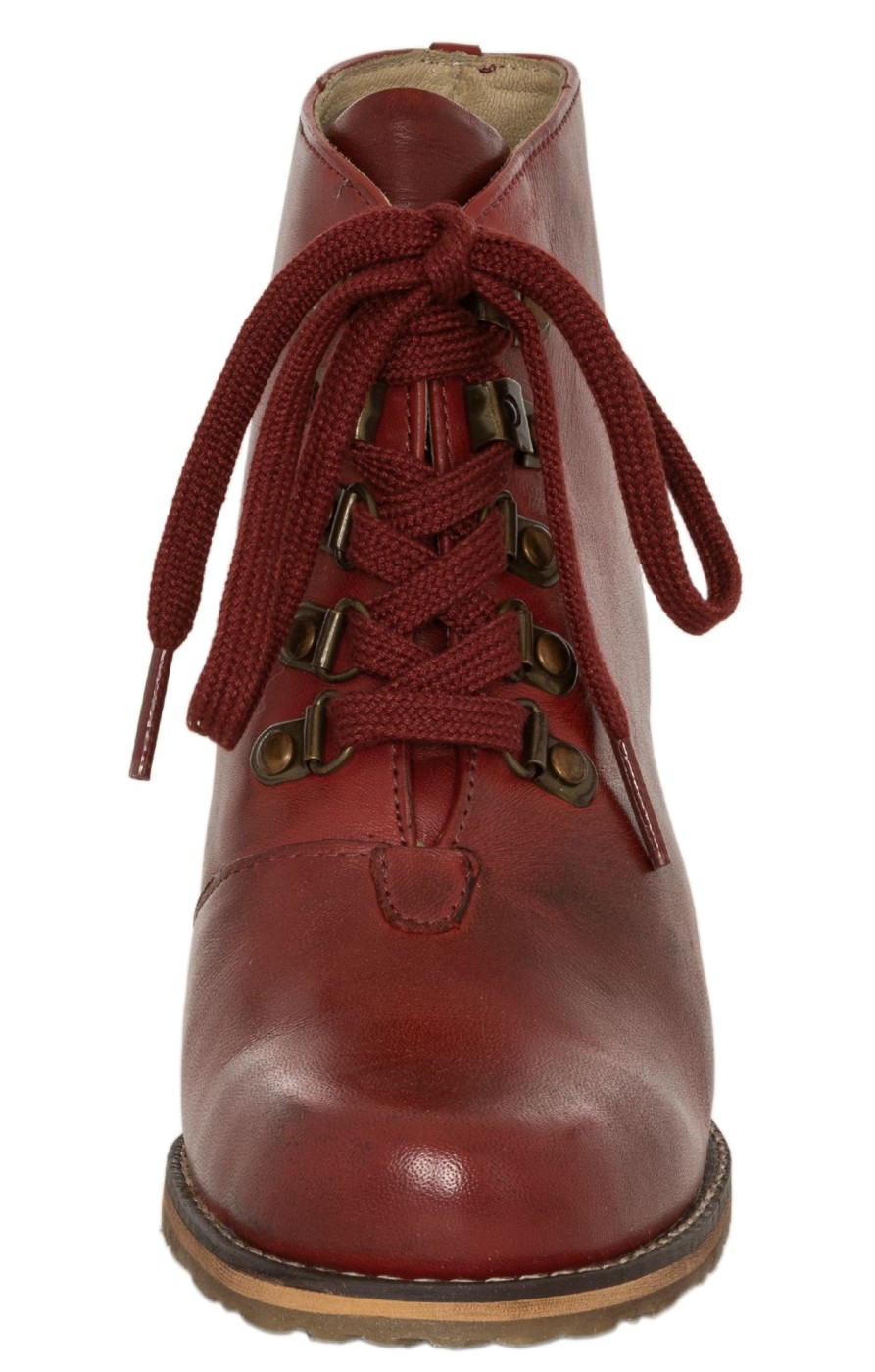 Schuhe Spieth & Wensky | Spieth & Wensky Trachten Stiefel Vintage D482 - Irmtraud Rot