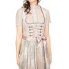 Damen Krüger Dirndl | Kruger Dirndl Midi Dirndl 2Tlg. 60Cm 416265-060-43 Hellgrau