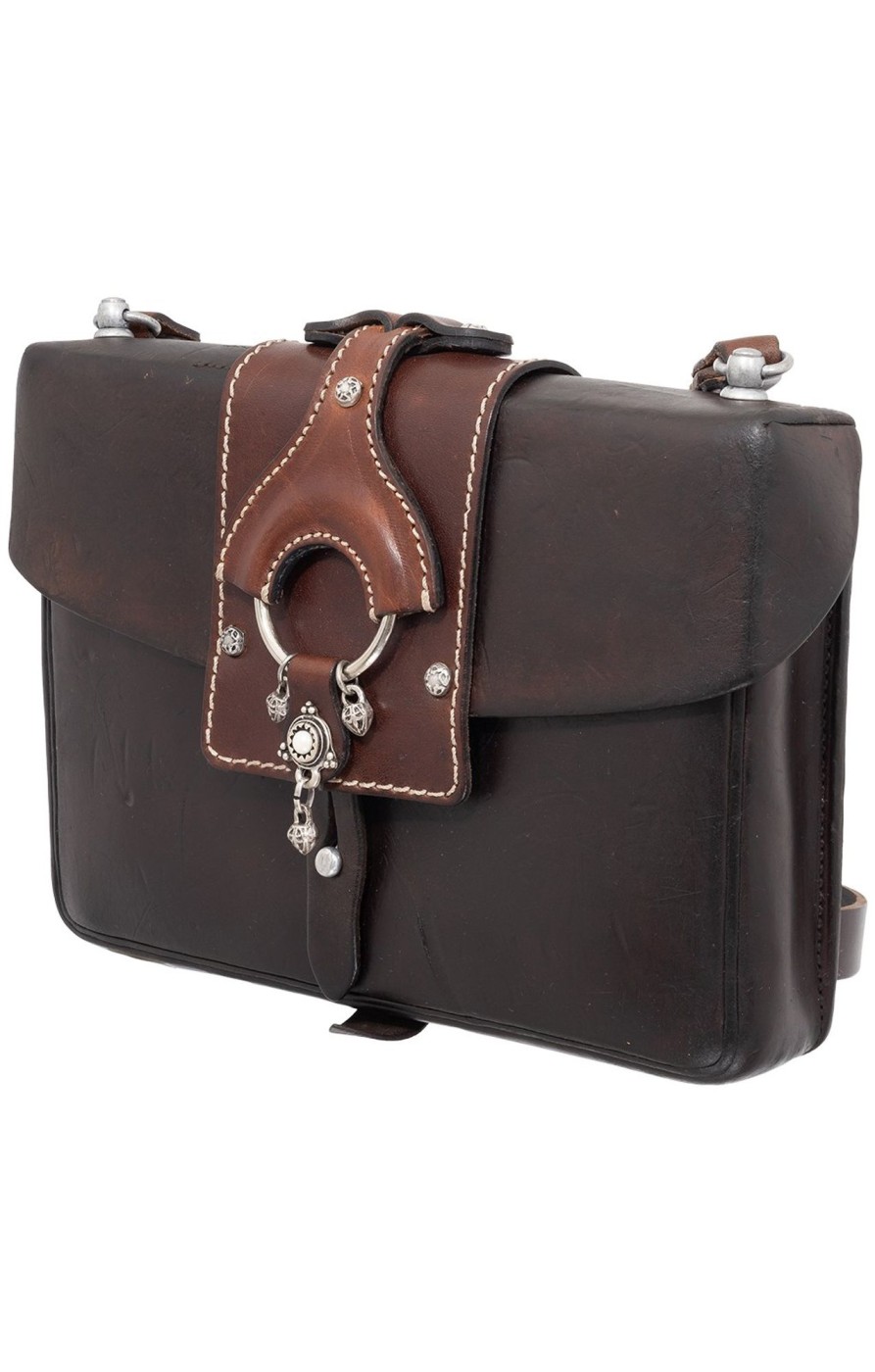 Accessoires Sima | Sima Ledertasche 138-3907 Dunkelbraun