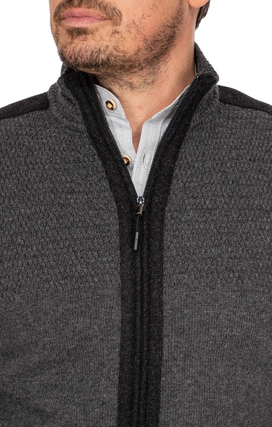 Herren Spieth & Wensky | Spieth & Wensky Strickjacke Wulf Anthrazit