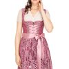 Damen Marjo | Marjo Mini Dirndl 2Tlg. 55Cm Nadina Berry