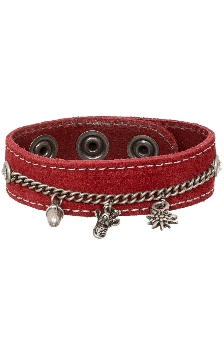 Damen Sima | Sima Armband 19-3705 Velour Rot