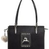 Accessoires Sima | Sima Tasche 214-2935 Schwarz Mit Applikationen