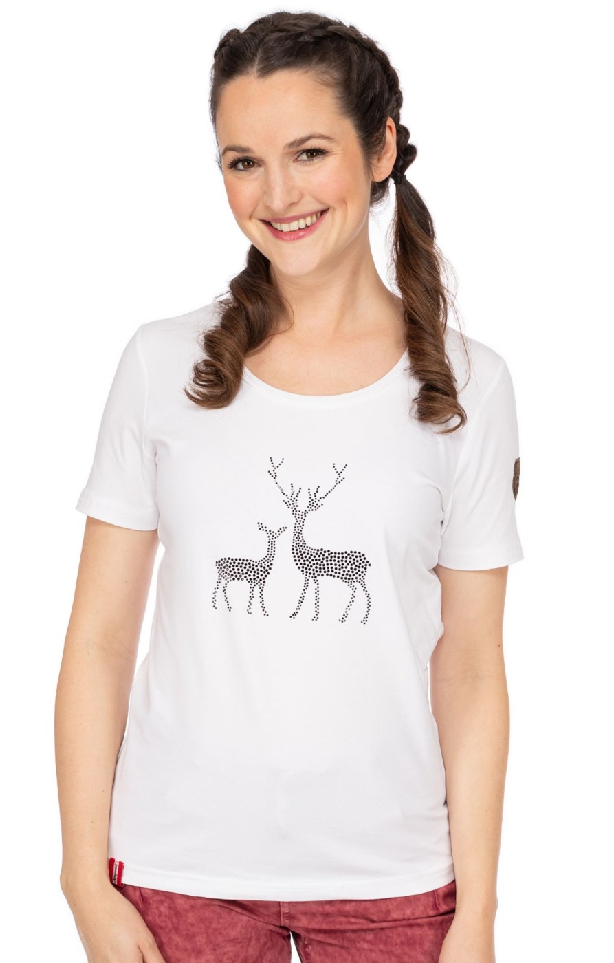 Damen Almgwand | Almgwand T-Shirt Birkkaralm Weis