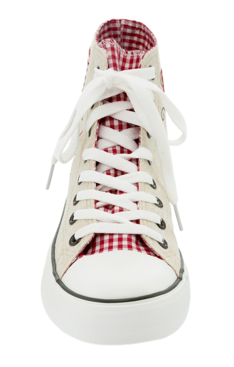 Schuhe Krüger Dirndl | Kruger Dirndl Trachtensneaker 4104-9 Rot