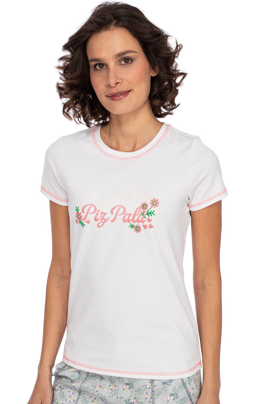 Damen Piz Palü | Piz Palu T-Shirt Aletshausen Edelweis