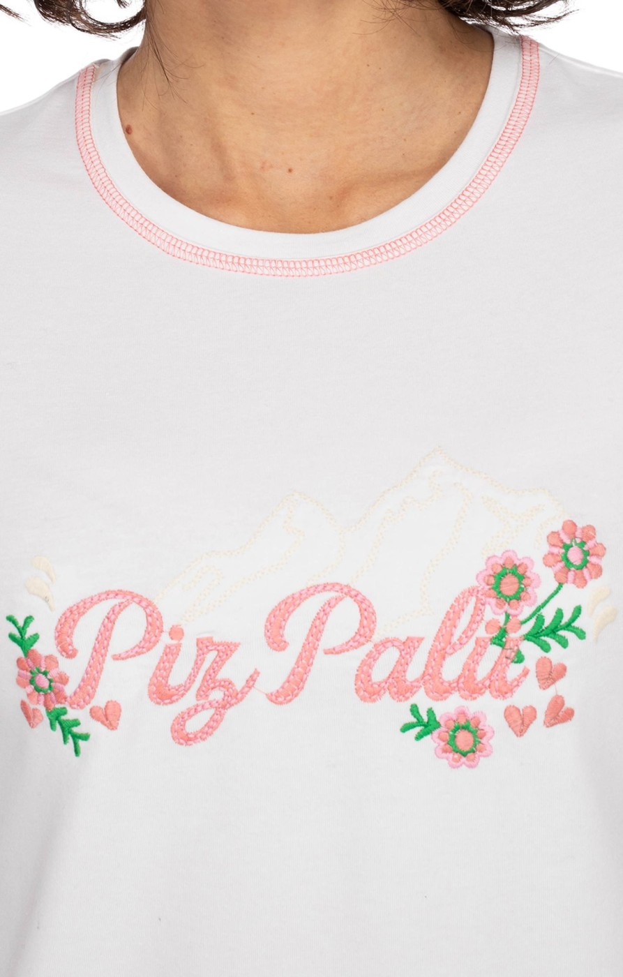 Damen Piz Palü | Piz Palu T-Shirt Aletshausen Edelweis