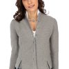 Damen AlpSpur | Alpspur Strickjacke Biostyle2 Grau Melange