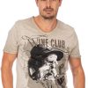 Herren Hangowear | Hangowear T-Shirt Wineclub Beige