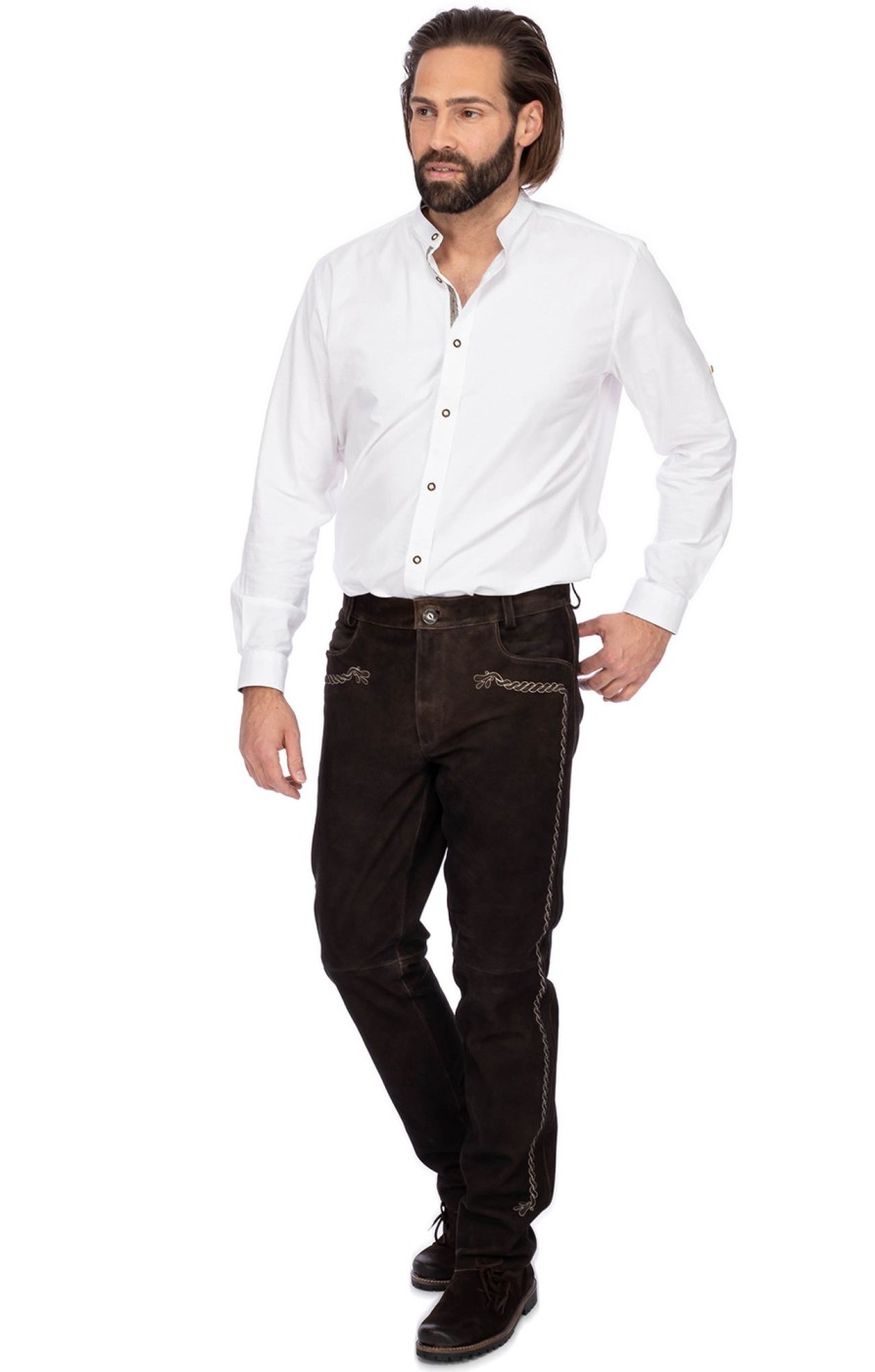 Herren Maddox | Maddox Lederhose Lang Jonason Wild Torf