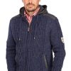 Herren Maddox | Maddox Strickjacke Waidsee Blau