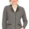 Damen Almsach | Almsach Strickjacke Da1016 Anthrazit