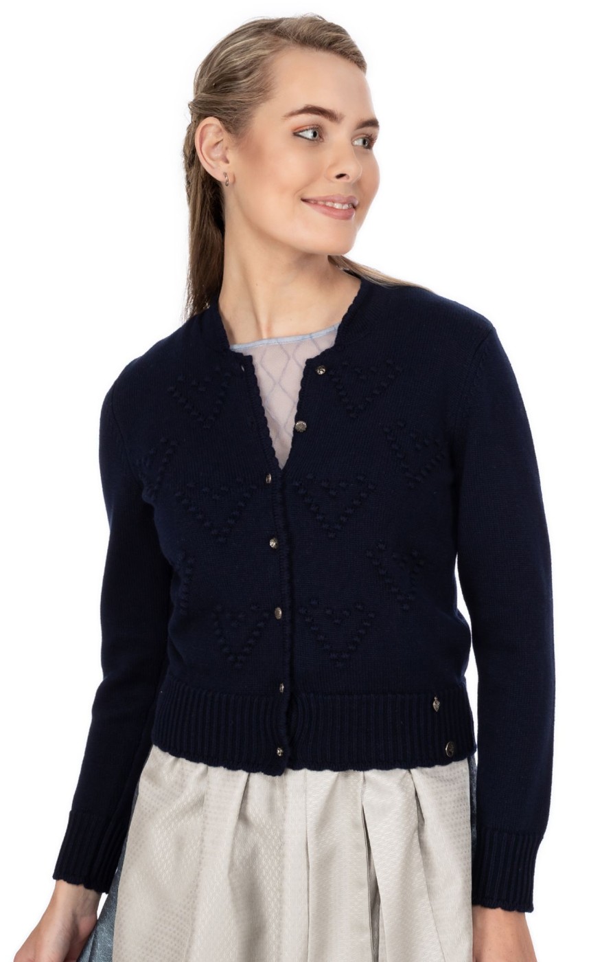 Damen Spieth & Wensky | Spieth & Wensky Strickjacke Brescia Nachtblau