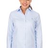 Damen OS-Trachten | Os-Trachten Bluse Frankenthal Mittelblau