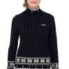 Damen Almgwand | Almgwand Pullover Aueneralm Dunkelblau Weis