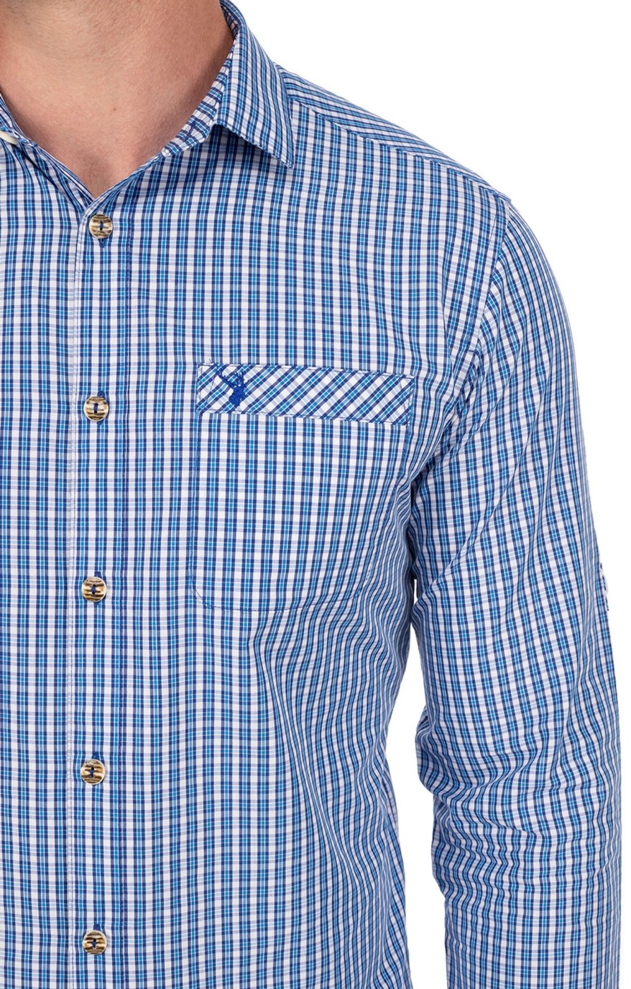 Herren Spieth & Wensky | Spieth & Wensky Hemd Neptun Blau (Slim Fit)