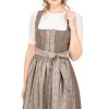 Damen Spieth & Wensky | Spieth & Wensky Midi Dirndl 2Tlg. 70Cm Asmara Braun