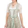 Damen Krüger Dirndl | Kruger Dirndl Mini Dirndl 2Tlg. 50Cm Kalinda Hellgrun