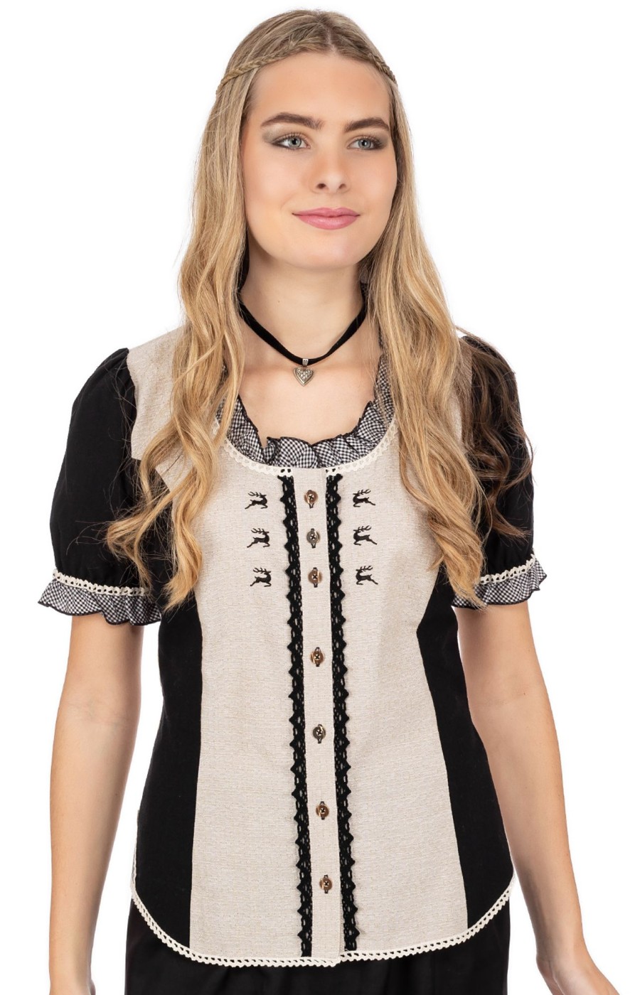 Damen OS-Trachten | Os-Trachten Bluse 451000-3002-4 Natur