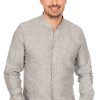 Herren Almsach | Almsach Hemd Stehkragen Lf175 Oliv (Slim Fit)