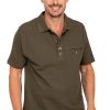 Herren OS-Trachten | Os-Trachten Poloshirt Monheim Taupe