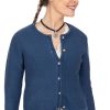 Damen AlpSpur | Alpspur Strickjacke Lina Bio Blue