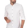 Herren OS-Trachten | Os-Trachten Stehkragenhemd 420041-0708-1 Weis (Slim Fit)