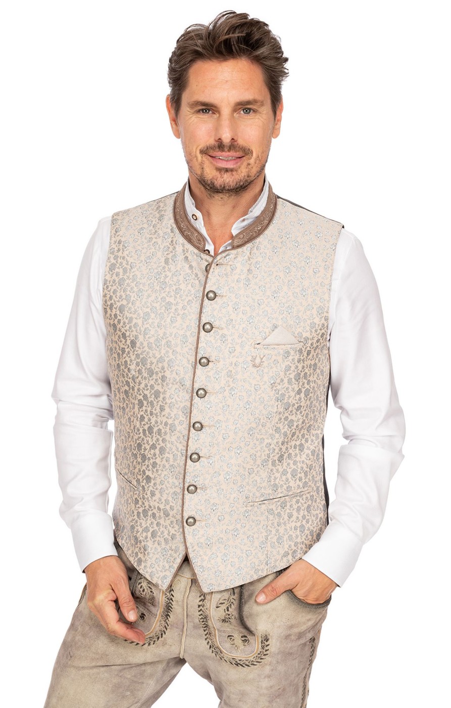 Herren Krüger Dirndl | Kruger Dirndl Weste 951165-000-23 Beige