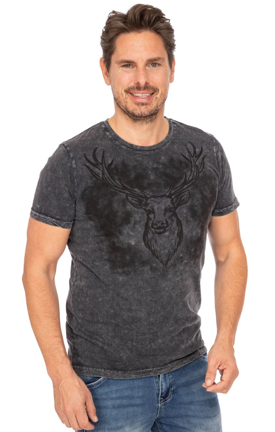 Herren Almsach | Almsach T-Shirt 2511 Co Schwarz