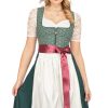 Damen Marjo | Marjo Midi Dirndl 2Tlg. 65M Jill Flaschengrun Creme