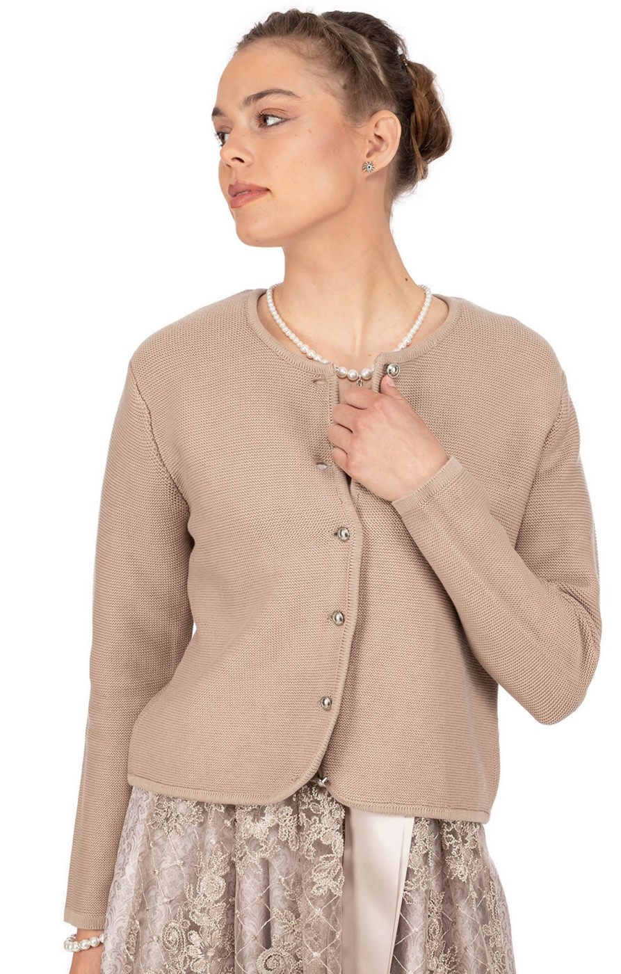 Damen AlpSpur | Alpspur Strickjacke Lina Bio Beige