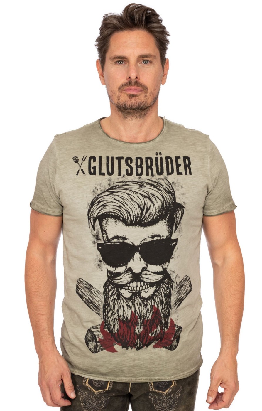 Herren Hangowear | Hangowear T-Shirt Glutsbruder Oliv