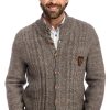 Herren OS-Trachten | Os-Trachten Strickjacke Maierhofen Graubraun