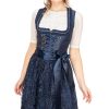 Damen Krüger Dirndl | Kruger Dirndl Midi Dirndl 2Tlg. 60Cm Beata Marine