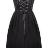 Damen Gwandler | Gwandler Midi Dirndl 1Tlg. 70Cm Ina Schwarz