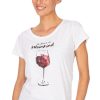 Damen Hangowear | Hangowear T-Shirt Weinkind Weis