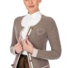 Damen Spieth & Wensky | Spieth & Wensky Strickjacke Willa Nuss Meliert Braun