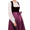 Damen Krüger Dirndl | Kruger Dirndl Midi Dirndl 2Tlg. 75Cm Erica Beere