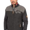 Herren Piz Palü | Piz Palu Strickjacke Taufkirchen Grau