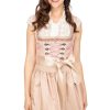 Damen Krüger Dirndl | Kruger Dirndl Mini Dirndl 2Tlg. 50Cm 415165-050-33 Rose