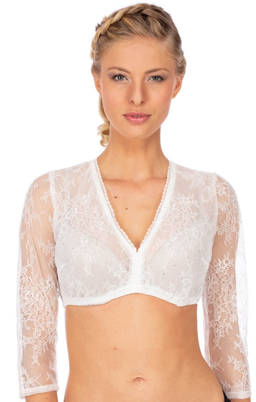 Damen Marjo | Marjo Dirndlbluse Kosima-Doro Offwhite