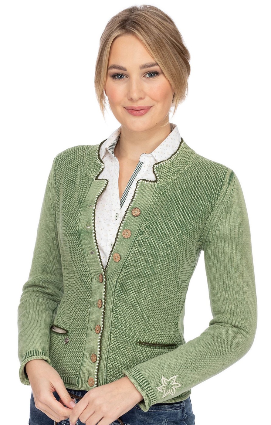 Damen Spieth & Wensky | Spieth & Wensky Strickjacke Tarana Farn